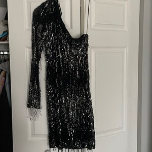 Fashion Nova black sparkle dress